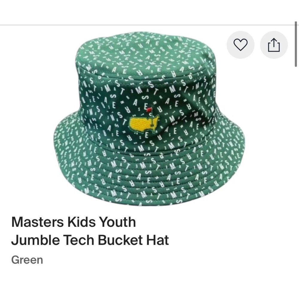 The Masters - Kids Youth Jumble Tech Bucker Hat